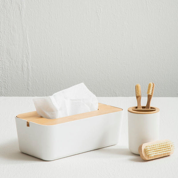 Canyon White Toothbrush Holder