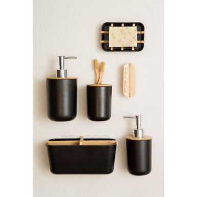Canyon Black Toothbrush Holder