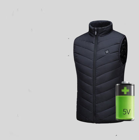 USB interface smart heating heated vest for men and women