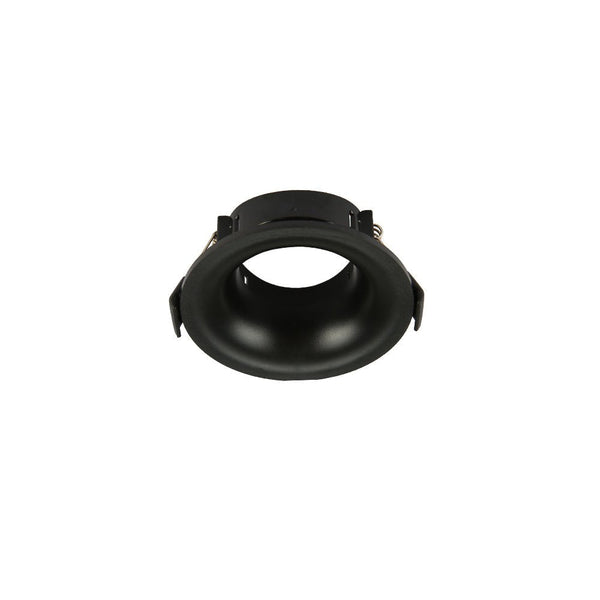 Round Anti Glare Polycarbonate Recessed Fixed Downlight GU10 White or Black