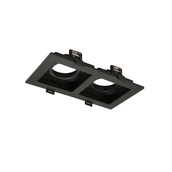 Polycarbonate Rectangle Grill Tilt Recessed Downlight GU10
