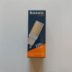 4 x KOSNIC LED G9 6500K NON DIMMABLE 3.5W 320 LUMEN