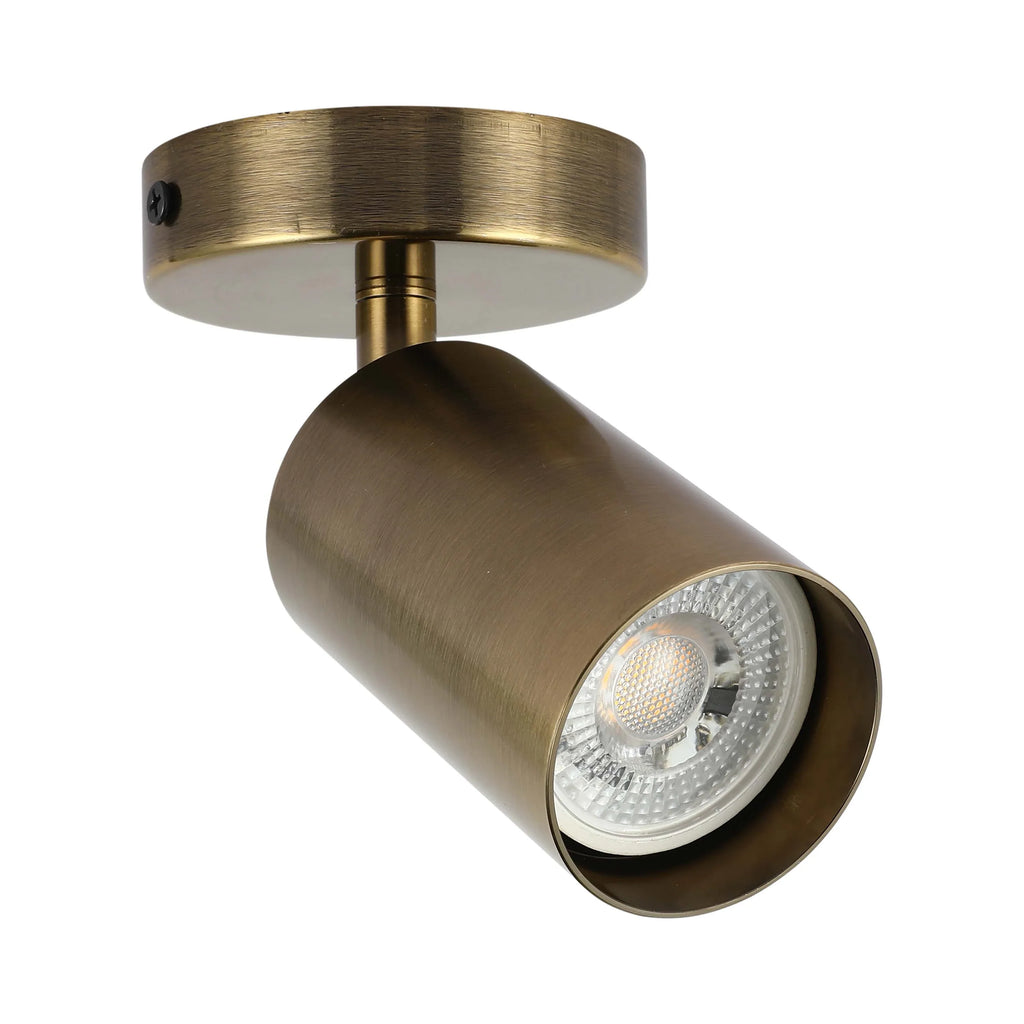 Antique Brass GU10 Spotlight Bar
