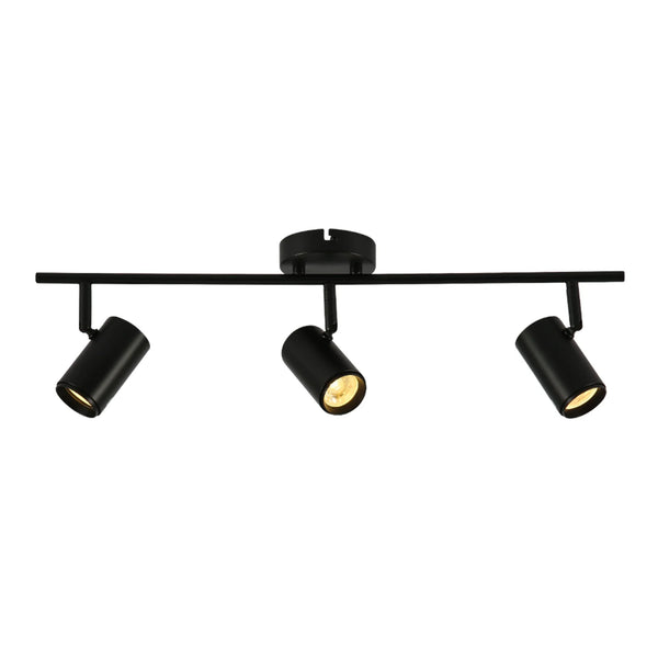 Virmo Rotatable Cylinder Rod GU10 Spotlight Side Connected Black