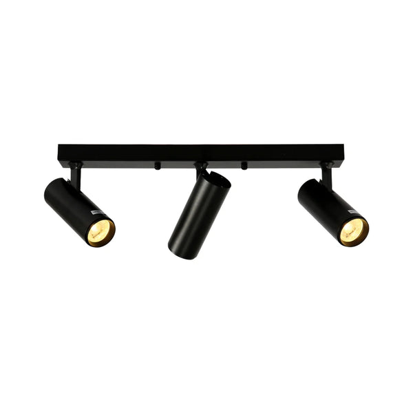 Virmo Rotatable Long Cylinder GU10 Spotlight Square or Linear Rose Side Connected Black
