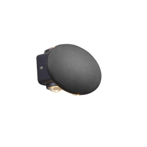 Black Ellipse Up Down Decorative Outdoor Modern LED Wall Light