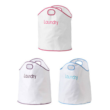 Green Loop White and Purple Laundry Bag