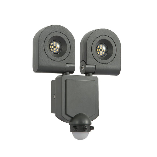 Wall-A Double Head Security Floodlight with PIR Sensor 20W Cool White 4000K