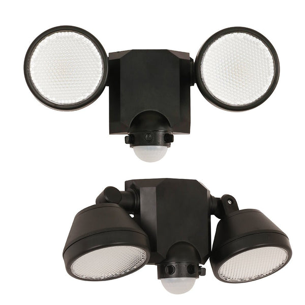 Wall-E Double Head Security Floodlight with PIR Sensor 20W Cool White 4000K