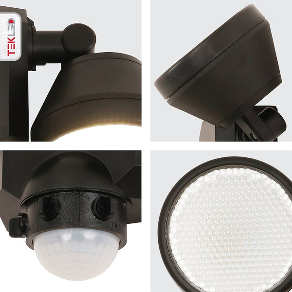 Wall-E Double Head Security Floodlight with PIR Sensor 20W Cool White 4000K