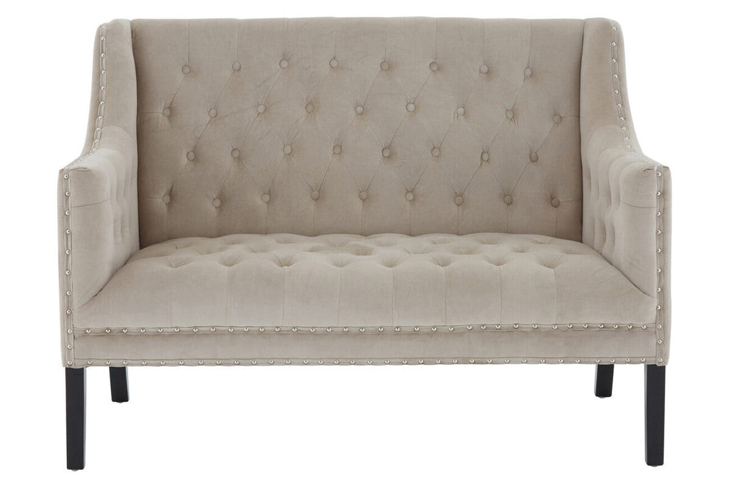 Regent Park Camel Velvet 2 Seat Sofa