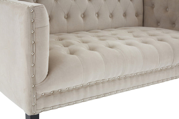 Regent Park Camel Velvet 2 Seat Sofa