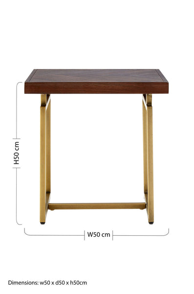 Brando Acacia Wood Effect Side Table
