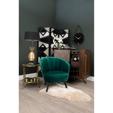 Brando Acacia Wood Effect Drinks Cabinet