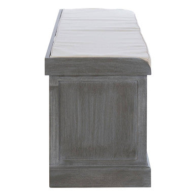 Three Drawer Slate Grey Storage Bench | Heritage