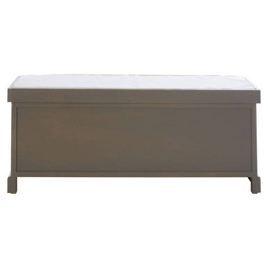 Three Drawer Slate Grey Storage Bench | Heritage