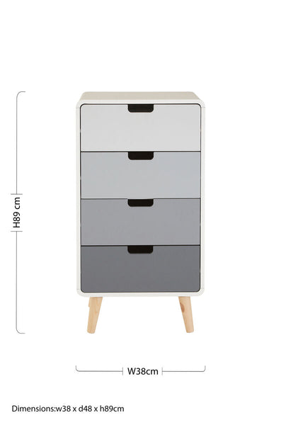 Milo 4 Drawer Cabinet