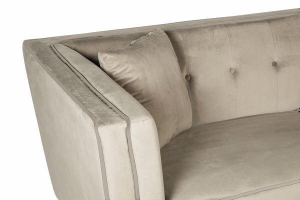 Ferris 3 Seat Mink Velvet Sofa