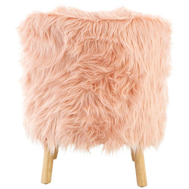 Pink Faux Fur Chair | Kids