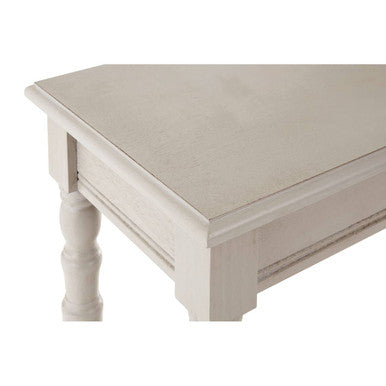 Grey Wooden Console Table with Spindle Legs and Bottom Shelf | Heritage