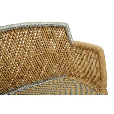 Rowan Two Seater Natural And Silver Sofa