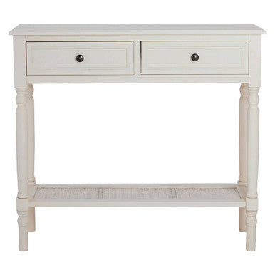Heritage White Console Table with 2 Drawers