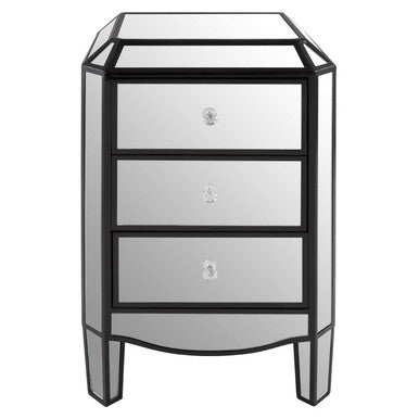 Tiffany 3 Drawer Mirrored Chest