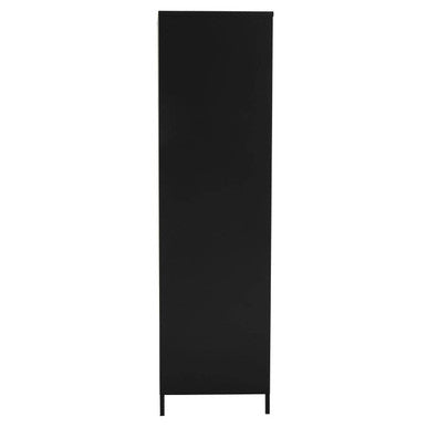 Academy Black Two Door Locker Style Wardrobe