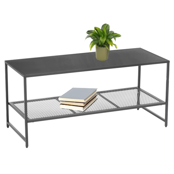 Acero Grey Metal Coffee Table