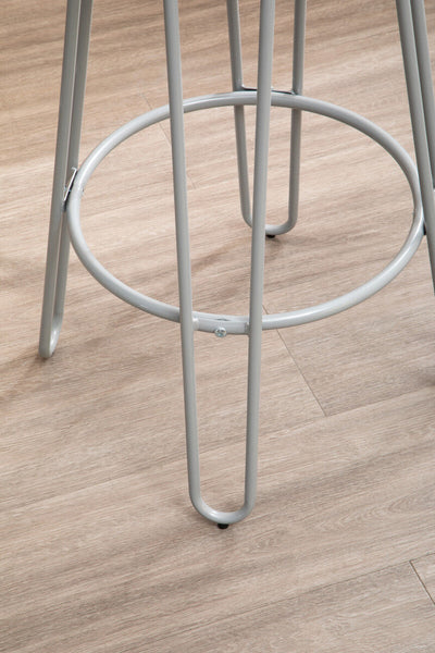 District 3 Piece Elm Wood Bar Table And Stool Set