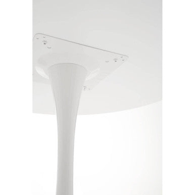 Laila White Small Round Dining Table