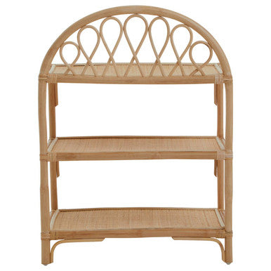 Three Tier Natural Rattan Shelf Unit | Mataram
