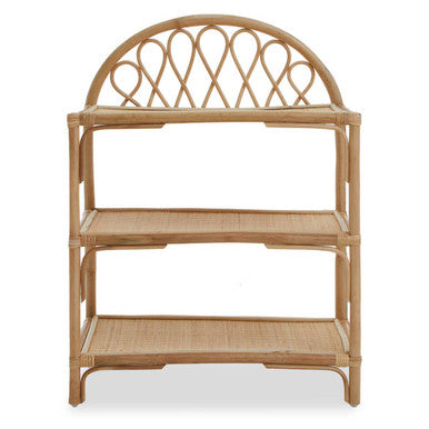 Three Tier Natural Rattan Shelf Unit | Mataram