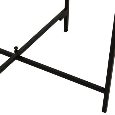 Depok Rattan Side Table With Metal Legs