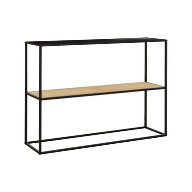 Depok 2 Tier Rattan And Metal Console Table