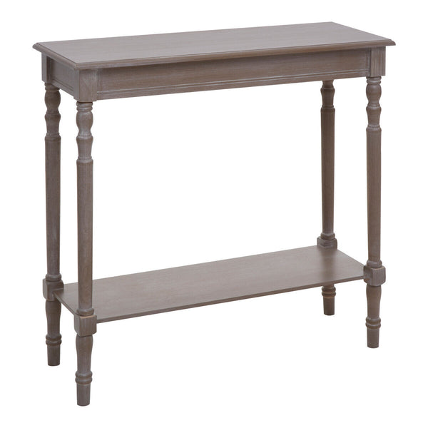 Heritage Natural Wash Wooden Console Table with Lower Shelf