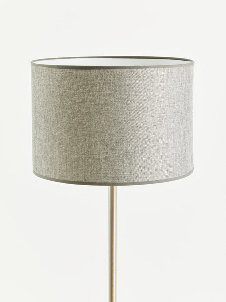 Chrome Floor Lamp with Cream Shade | Forma
