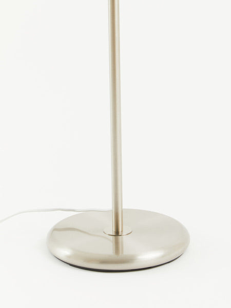 Chrome Floor Lamp with Cream Shade | Forma