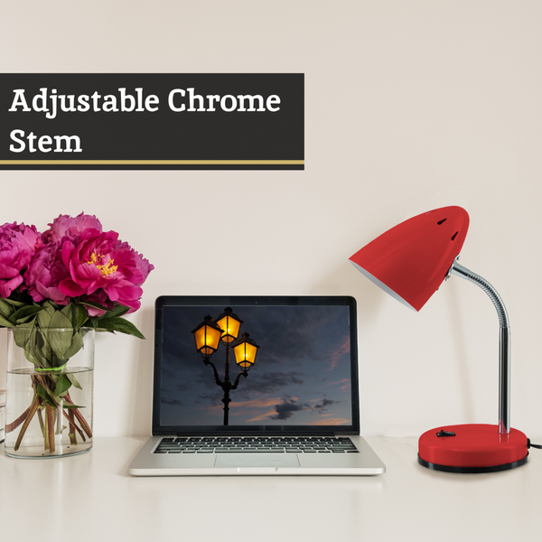 Red Gloss Desk Lamp | Flexi