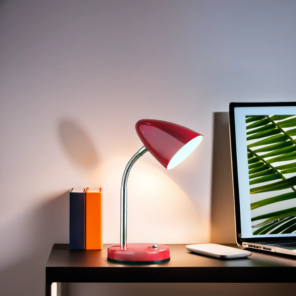 Red Gloss Desk Lamp | Flexi