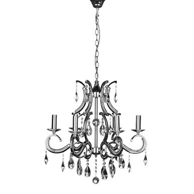 6 Arm Crystal Chandelier | Cassandra