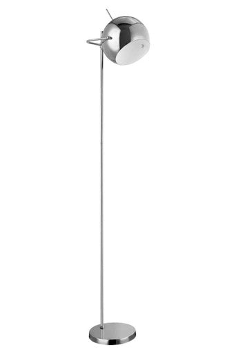 Osborn Chrome and White Inside Floor Lamp