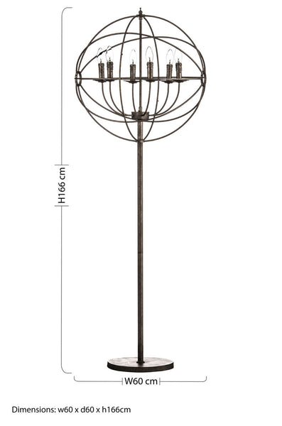 6 Arm Floor Lamp | Orbital