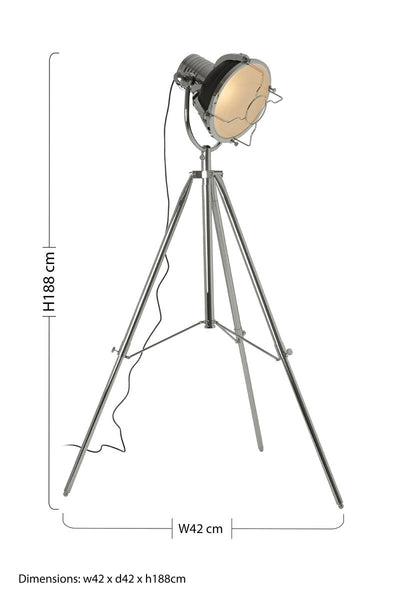 Matt Black Floor Lamp | Industrial Revolution
