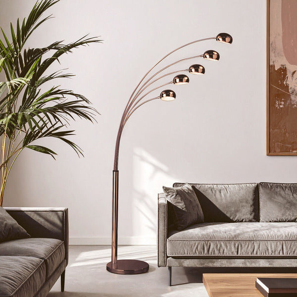 5 Arced Lights Floor Lamp | Zeus