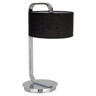 Leyna Black and Chrome Table Lamp
