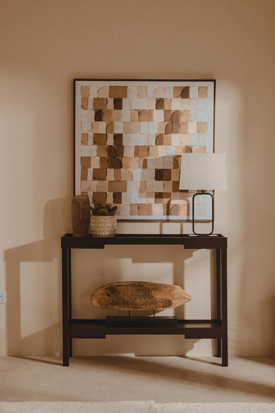 Lucas Natural and Black Table Lamp