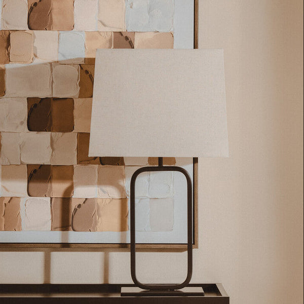 Natural and Black Table Lamp | Lucas