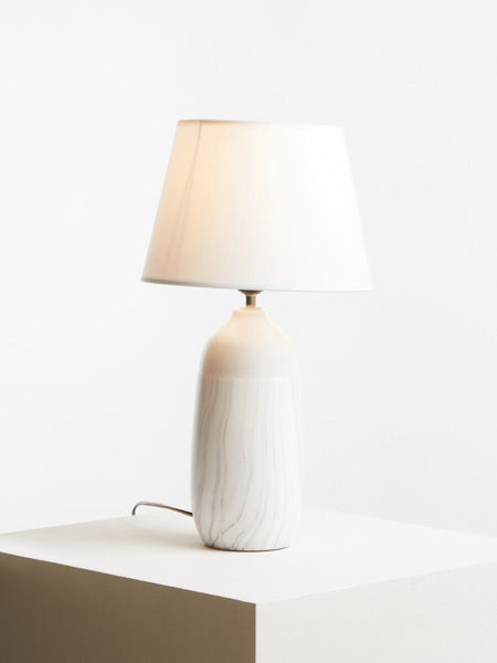 White Ceramic Table Lamp | Welma