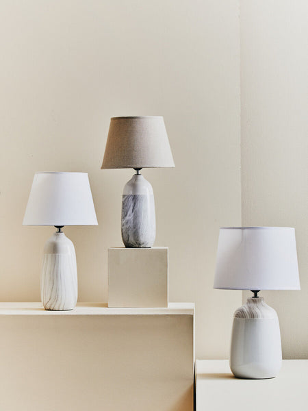 White Ceramic Table Lamp | Welma